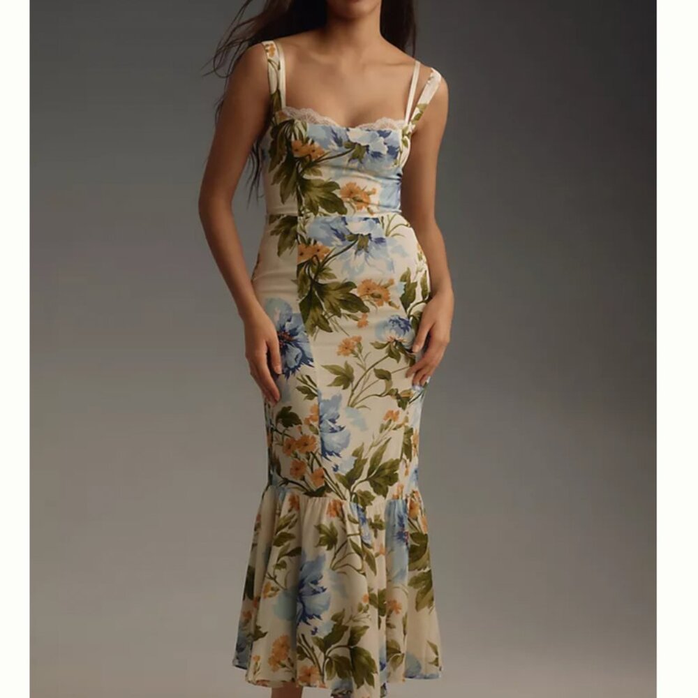 NWT Reformation Irisa Dress Sz4 Botanist